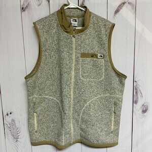 The North Face Gordon Lyons Vest XL Gray Khaki Trim EUC